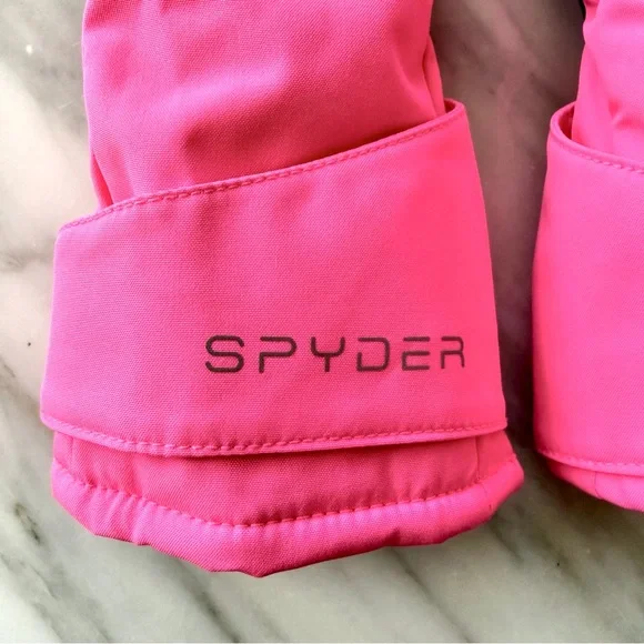Spyder•Girls Cubby Ski Mittens•LIKE NEW•Hot Pink• - Picture 6 of 12